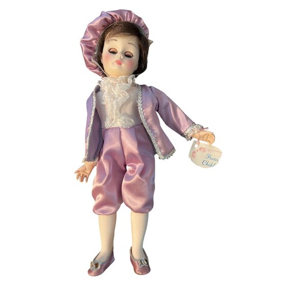 Vintage Madame Alexander Blue Boy Doll Tag 12" Broken Arm Lavender No Box Estate - Picture 1 of 5